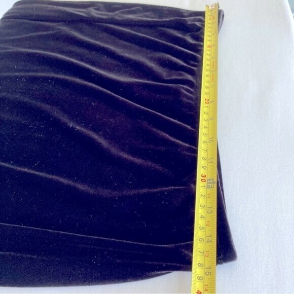 Mirasol Y2K Women’s L Maxi Black Velour Skirt Bias Ruffle Witchy  WhimsiGoth - Picture 6 of 10